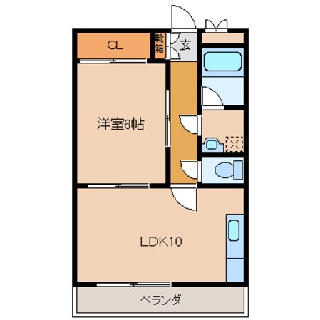 豊川ハイムの物件間取画像